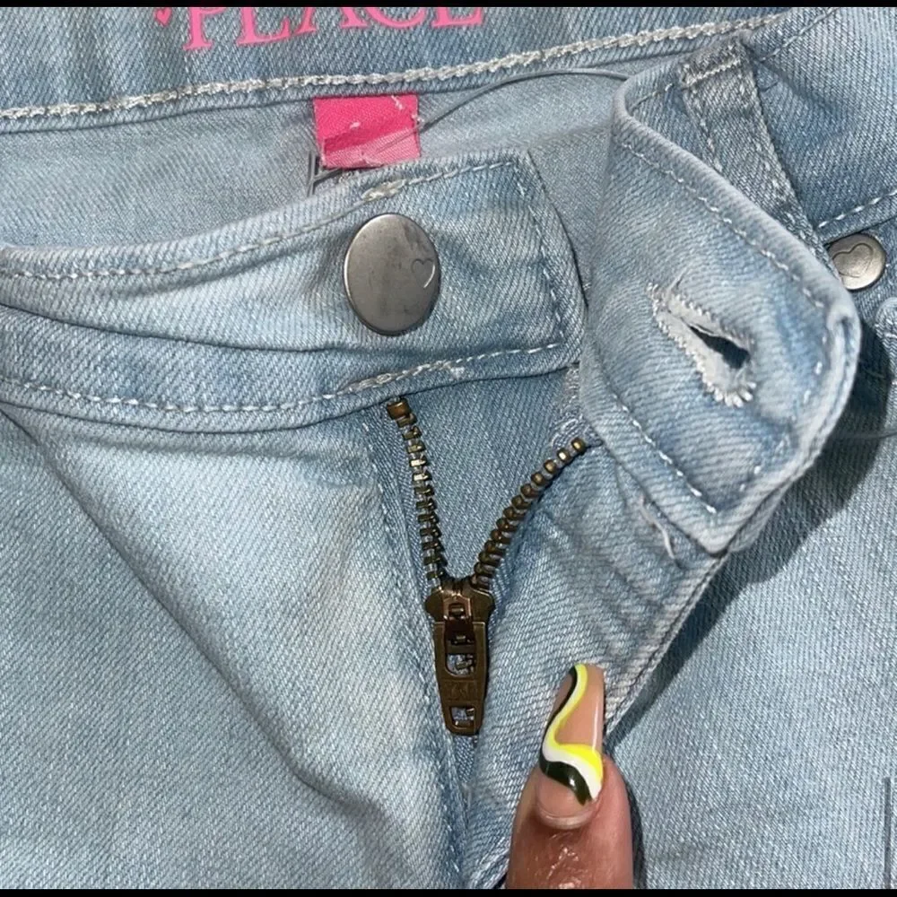 The Children’s Place Girl’s Basic Super Skinny Light Wash Denim Jeans Size 14